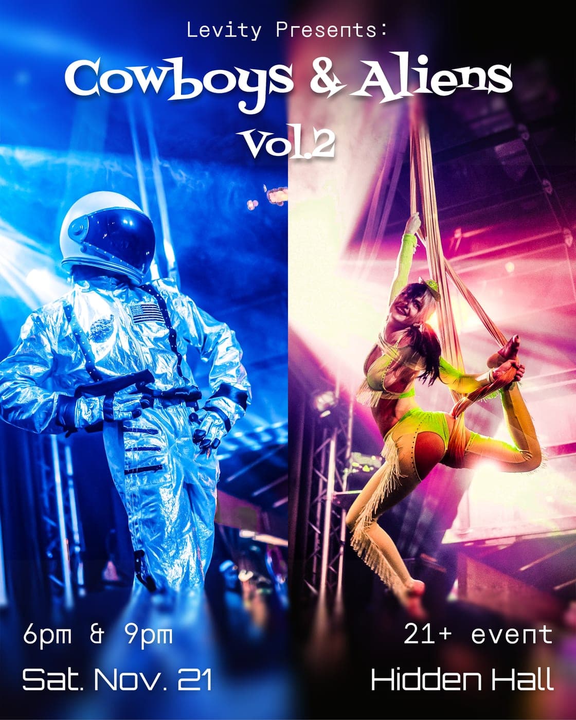 Poster for Cowboys & Aliens Vol. 2: A Cabaret Invasion