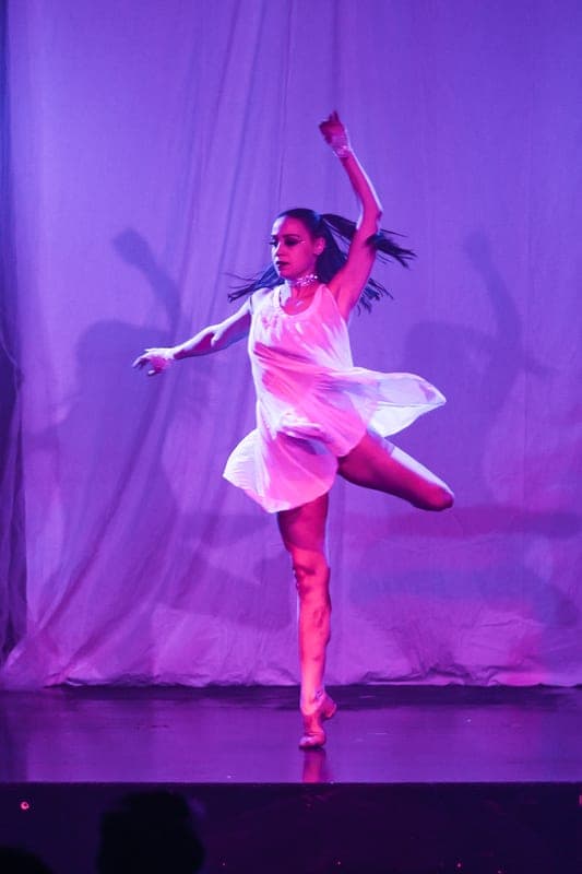 An acro dance performance