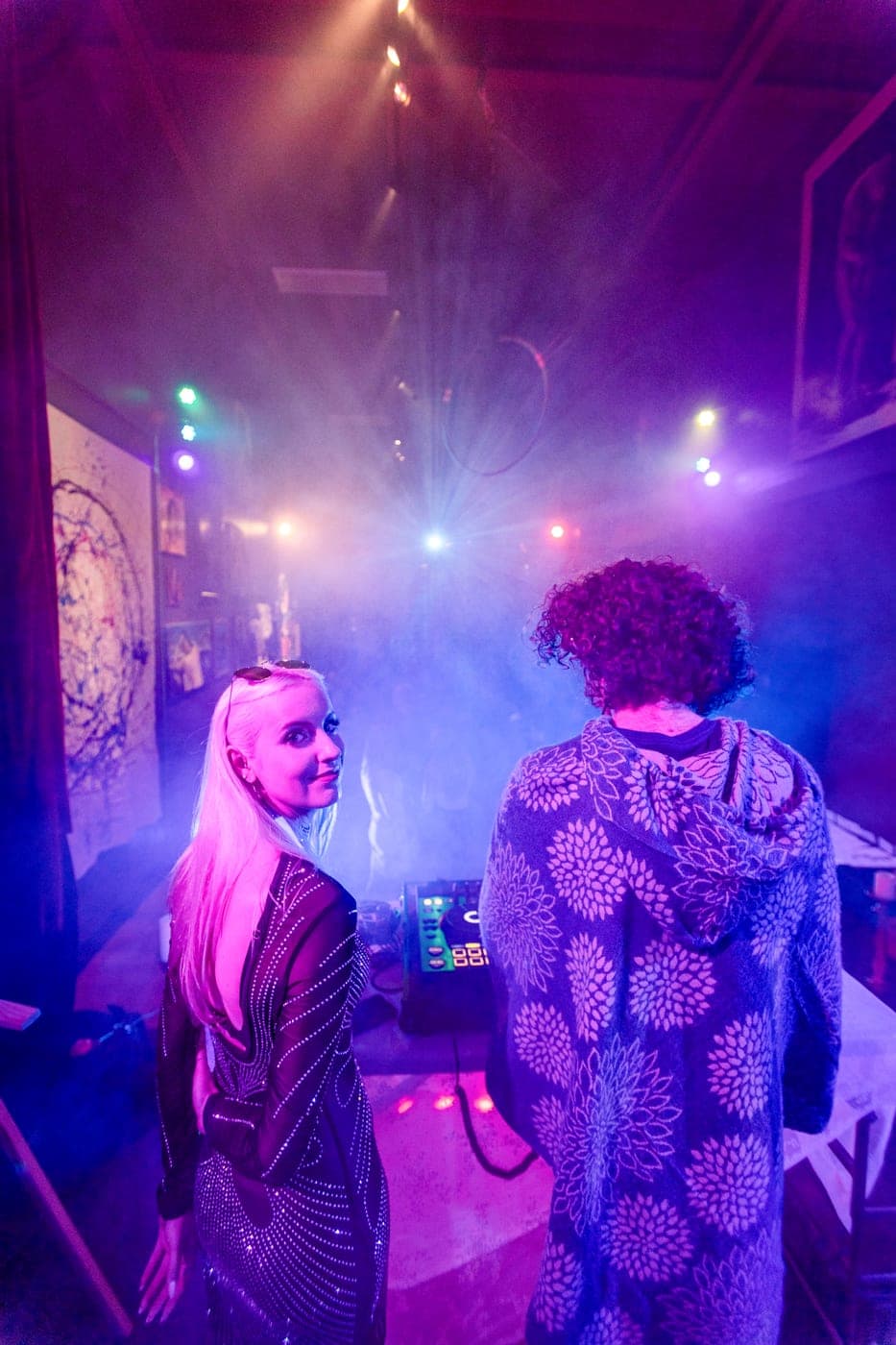 A DJ performing at a Levity event